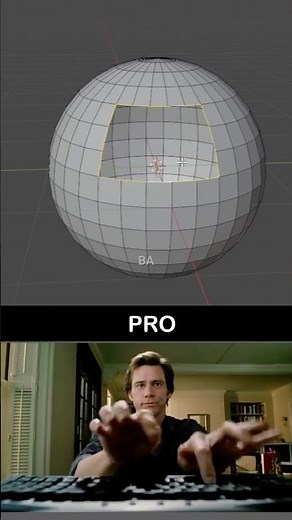 Pro VS Noob grid Fill tool in blender #3danimation #blender #asmr #tutorial