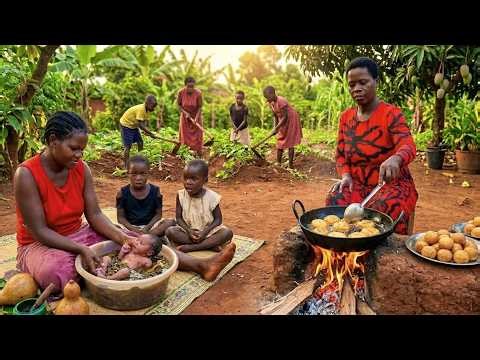 Our Newborn’s First Traditional Herbal Bath & Mouthwatering breakfast Preparation