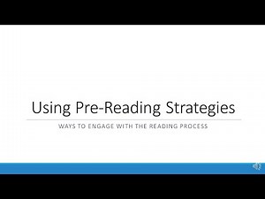 Using Pre-Reading Strategies to Enhance Reading Comprehension