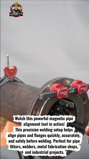 Perfect Pipe & Flange Alignment Tool Magnetic Welding Clamp Precision Setup
