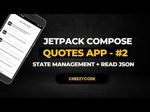 Jetpack Compose - Quotes App | State Management + Screen Design | CheezyCode Hindi