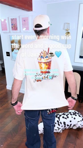 start every morning with the word and a good cup of Java 🙏🏼☕️🩵 #java #word #tee