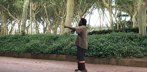 Damon takes inspiration from dancing homeless man