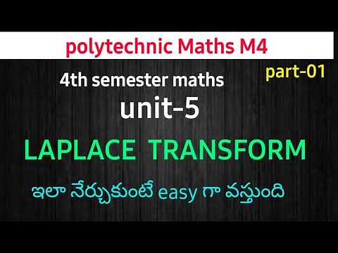 Laplace transform|| part 01||polytechnic maths m4||imp questions||4thSEM||@naveenreddy MATH