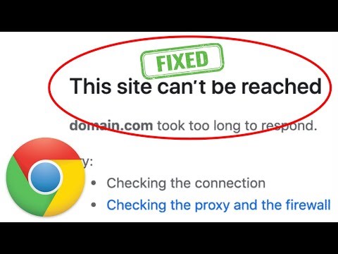 How to Fix "This Site Can't Be Reached" Problem
