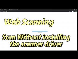 Web Scanning, Scan without installing the scanner driver HP Printers #hoobasics