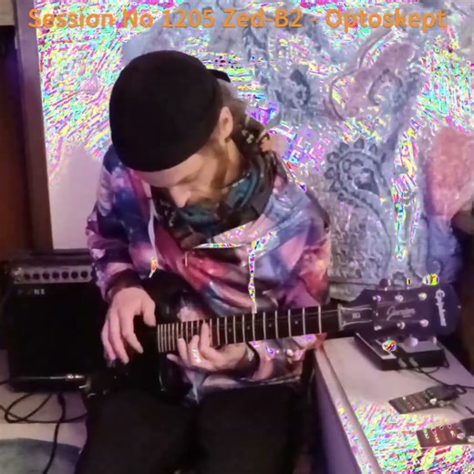 a thing with pocket operators and guitar - Session No 1205 Zed-B2 - 1 minute instrumental