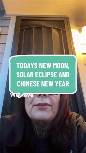 Today’s New Moon, Solar eclipse and Chinese new year #energy #spirituality #lessons #alchemy #witch
