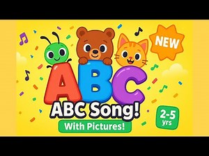 NEW ABC Song 2025: Learn A–Z with Cute Pictures! | Official music video