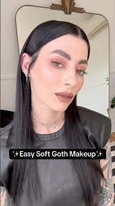 Easy Soft Goth Glam using ​⁠‪@themobbeauty‬ #softgoth #veganbeauty #easymakeup
