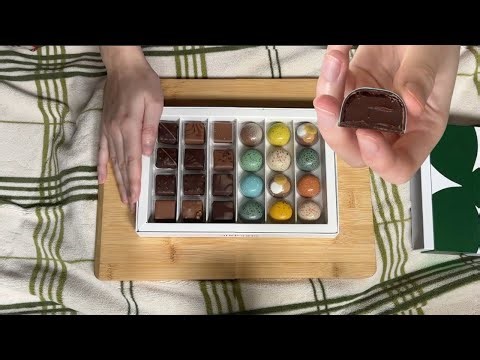 ASMR Taste Testing Luxury Gourmet Chocolates! (Whispering, Chewing, Chopping, Tapping)