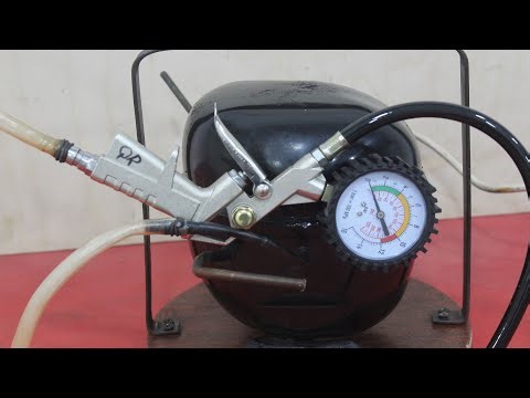 Making an Air Compressor from Old Fridge Compressor