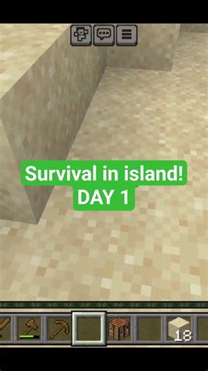 Survival in island!DAY 1 #minecraft #survival