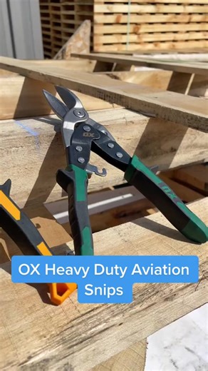 Snip smarter, not harder! 💥 OX Pro Aviation Snips cut clean, grip tight, and feel right. #aviationsnips #heavydutytools #cuttingtools