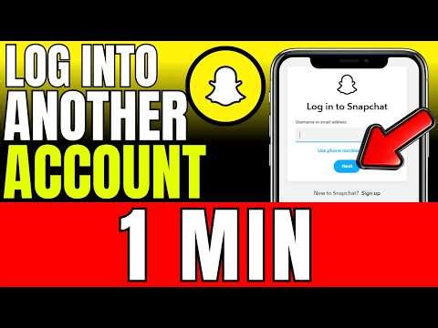 How To Log Into Another Account On Snapchat (2026)
