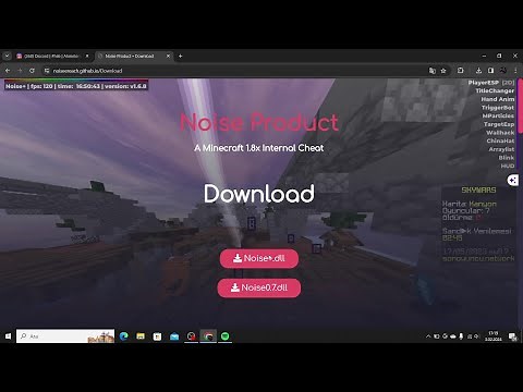 CRAFTRİSE HİLE NOİSE CLİENT NASIL İNDİRİLİR aimbot fly killaura play esp walhack hepsi var