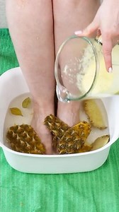 Add pineapple to your foot bath. It leaves your skin feeling soft and refreshed without the need ...