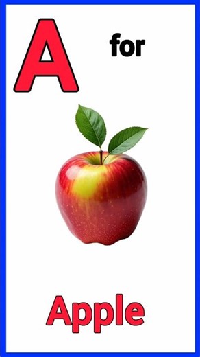 ABC Song for Kids | A for Apple 🍎 | Learn ABCD | Phonics Song A To Z #shorts