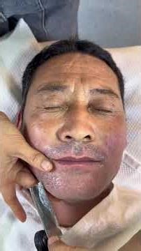 Lady Shaving & Remove a lot of beard！ #barbershop #skincare #relax