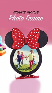 597K views · 8K reactions | ✨ DIY Minnie Mouse Photo Frame! ️ #minniemouse #diyphotoframe #crafttutorial #foamsheets #deskdecor #craftideas #handmade #easydiy #tutorialvideo #artandcraft | D.I.Yay | Facebook