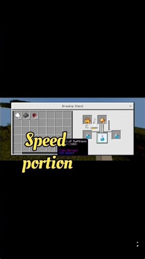 😀 how to make speed potion in minecraft #minecraft #trending #shorts #gaming