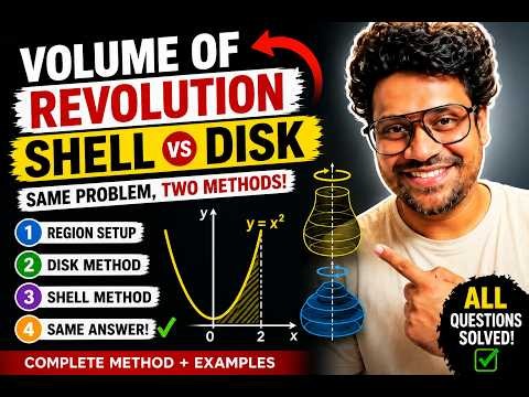 Volume of Revolution: Shell Method vs Disk Method | Same Problem, Two Solutions
