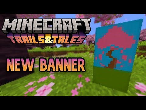 Making the NEW Cherry Blossom Tree Banner in Minecraft!