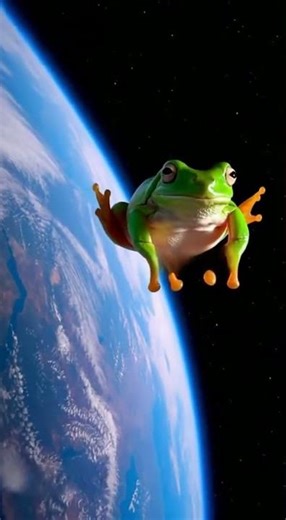 ALIEN FROG 👽👽 SUBSCRIBE!!! LEAVE A COMMENT! 🐸🐸🐸 #short #shorts #reels #cosmos #frog #animals