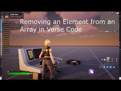Remove an Element from an Array in Verse Code