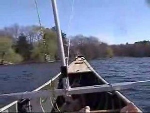 Canoe Sail Kit from SailboatsToGo.com Flies Across Lake