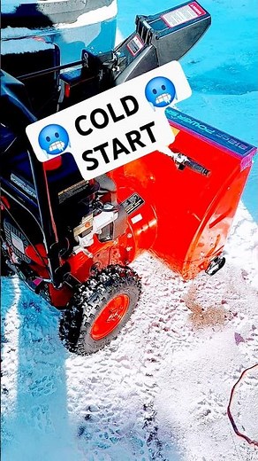 How to COLD START a POWER SMART SNOWBLOWER #snow #snowblower