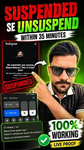 Instagram Account Suspended? DM me on Insta @spyder.crazy.1