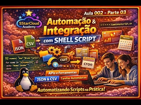 🚀 Aula 002 – Parte 03 – Lógica de Programação com Shell Script | Automação e Integração