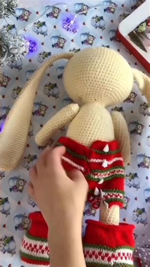 Christmas bunny | Amigurumi dolls and bunnies