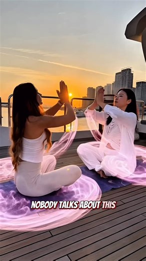 CATALEYA on Instagram: "There’s something subtle happening here. 🌟 No effort. No force. Just two women choosing presence. Breath aligns. The body feels safe. And energy reorganizes itself naturally. What you see is stillness. What’s happening is a shift."