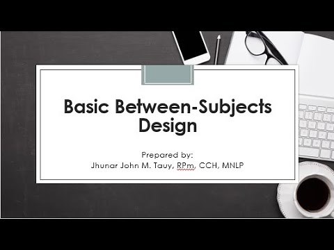 9. Basic Between-Subjects Design (Part 1)
