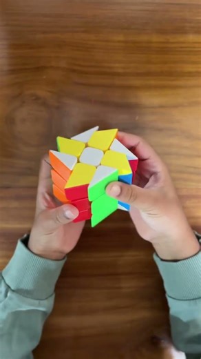 How to do CheckerBoard Pattern on 3*3 Windmill Cube 🩵#cubing #cuber #rubikscube #cubepuzzle