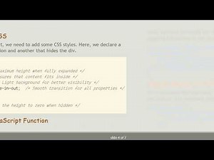 Smoothly Slide Down Divs with JavaScript