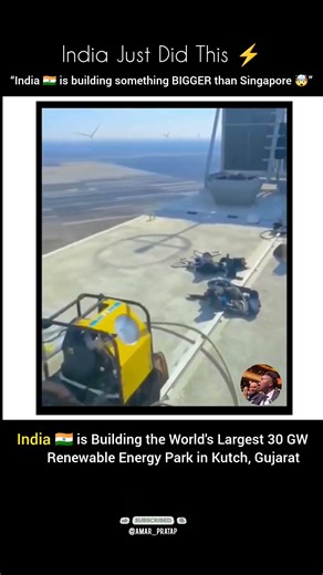 India’s 30GW Mega Project 🇮🇳⚡ Bigger Than Singapore! #solarplant #solarenergy #india