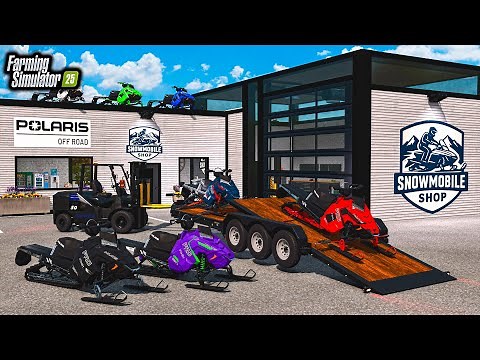 BUILDING $2,999,999 SNOWMOBILE SHOP! (POLARIS 850 PRO) | FS25