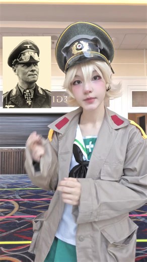 *I DO NOT support or condone or romanticize anyone or any movementn this is just in character and erwins namesake* erwin girls und panzer cosplay #girlsundpanzer #gup