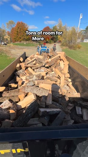 Russ Willey on Instagram: "1 full cord of #firewood in the #dumptrailer loaded with the #LSTractorUSA Ryan Willock"