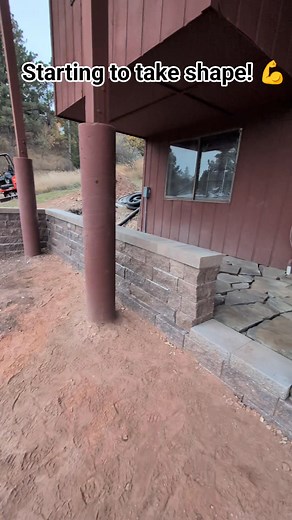 20 reactions | Another week, more progress!  More block set and more flagstone installed — this project is really coming together. ✅ Let’s make your outdoor dream a reality.  #rapidcitylandscaping #paverpatio #retainingwall #greenleaflandscape #versalok #QualityCraftsmanship #staytuned #landscaping #hottubgoals | Green Leaf Landscape & Design | Facebook