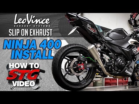 Leo Vince 2018-2023 Kawasaki Ninja 400 LV-10 Slip-On Exhaust Install | Sportbike Track Gear