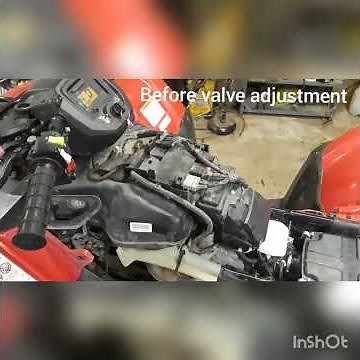 Honda rancher valve adjustment before & after.