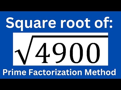 Square root of 4900 l Prime factorization method