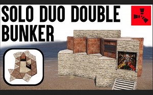 Rust Base Design - Solo _ Duo Bunker base design (Rust base building 2019)