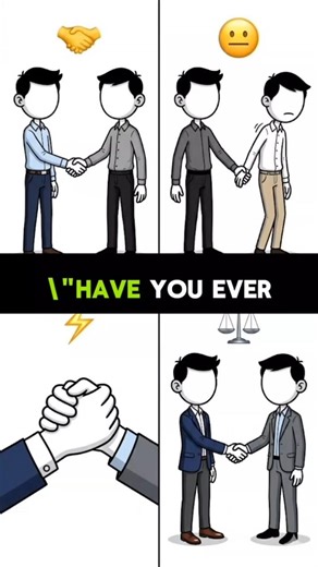 Handshake Psychology Explained 🤝 #Psychology #Handshake #BodyLanguage