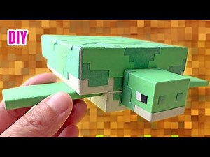 DIY Minecraft Turtle From Scratch | Minecraft Papercraft Turtle | Paper Crafts