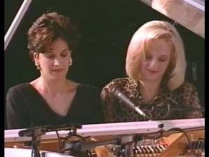 The Hayes Sisters, Janet & Sharon Piano Duet He's My King Pianorama A Command Performance VHS 1999